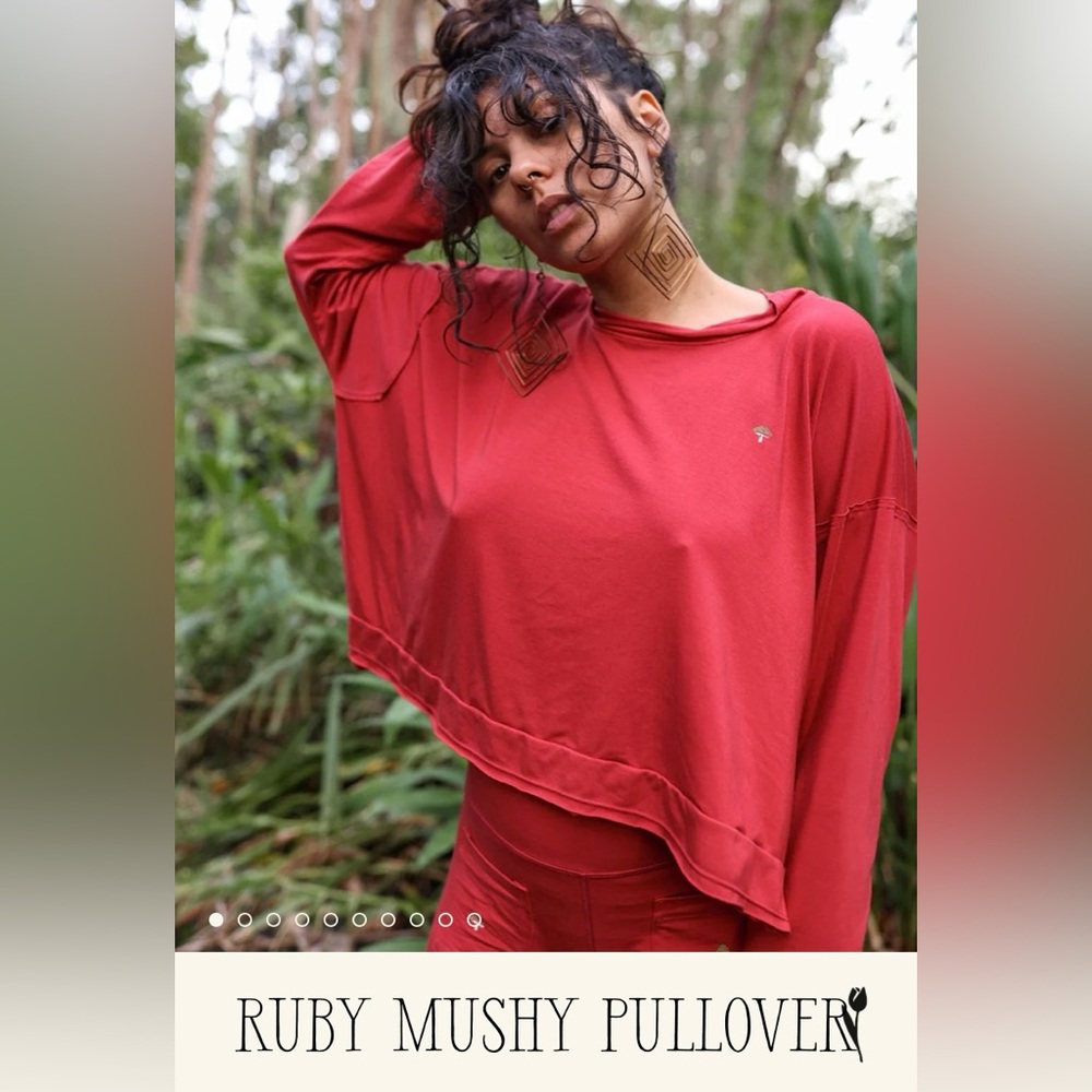 Purusha People Ruby Mushy Pullover size Large